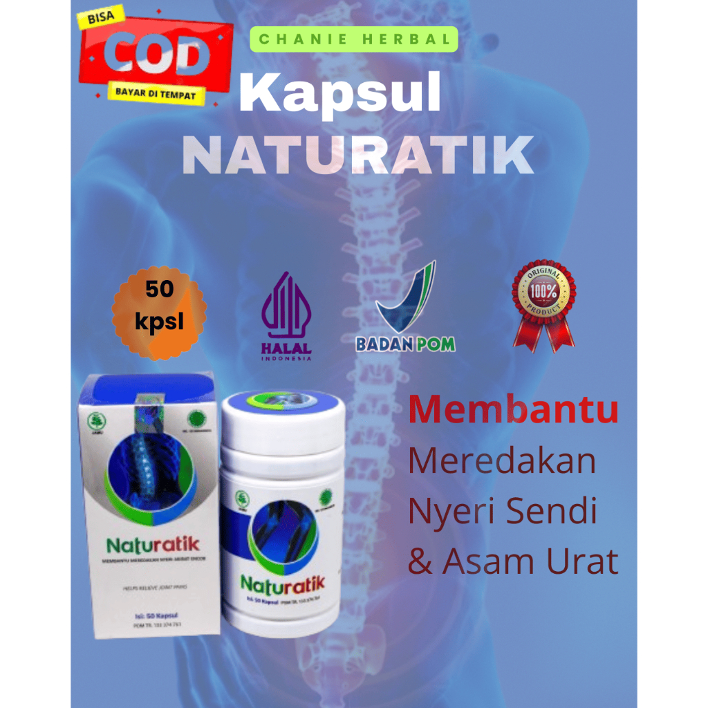 Obat Sakit Pinggang Bokong Nyeri Sendi Lutut Asam Urat Herbal Ampuh - Naturatik