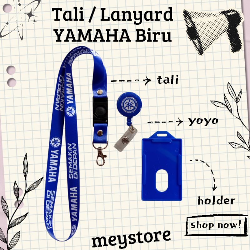 

Tali Gantungan ID CARD / Lanyard YAMAHA Biru [STOCK MELIMPAH] Termurahhh Se Indonesia!