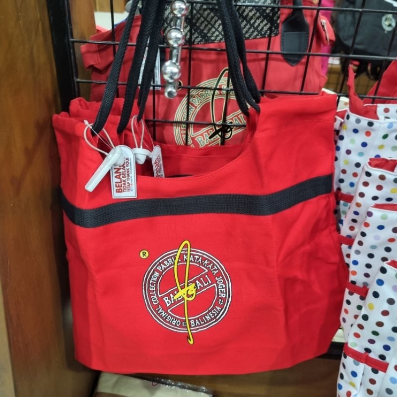TAS WANITA. TOTE BAG. TAS CANVAS SABUK BESAR. ORIGINAL JOGER 100%. OLEH OLEH BALI