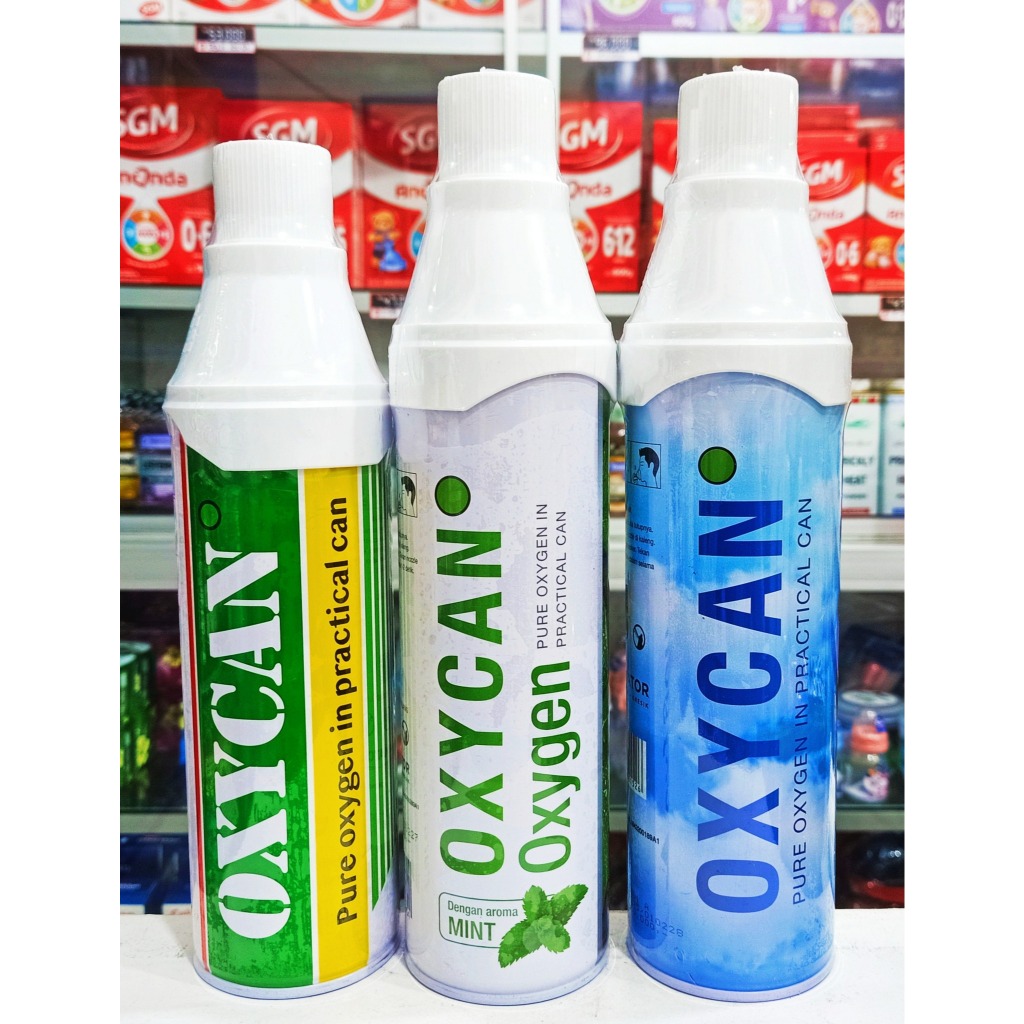 OXYCAN 𝐎𝐑𝐈𝐆𝐈𝐍𝐀𝐋, 𝐌𝐈𝐍𝐓 & 𝐒𝐏𝐎𝐑𝐓 𝟓𝟎𝟎𝐂𝐂 𝟏 𝐁𝐎𝐓𝐎𝐋 - Tabung Oksigen Portable Kecil