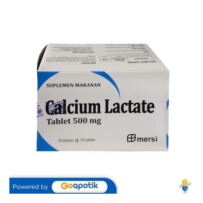 CALCIUM LACTATE 500 MG - BOX MERSI