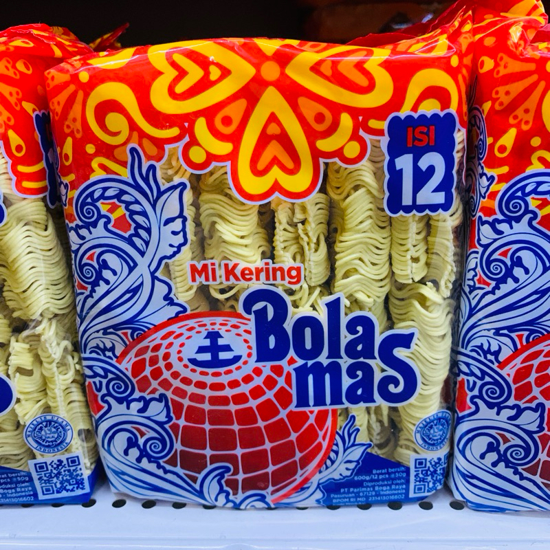 

Mie Kering Bola Mas Isi 12