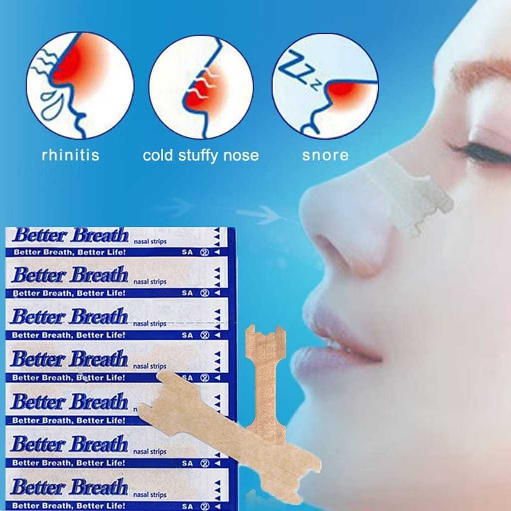 10 dan 5 Pcs Pcs Nasal Strip Anti Dengkur Plester Hidung - Nose Strips Plester Hidung Tersumbat