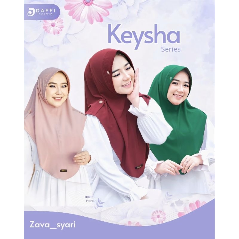 KESYHA DAFFI HIJAB SIMPEL KEYSHA ORI DAFFI
