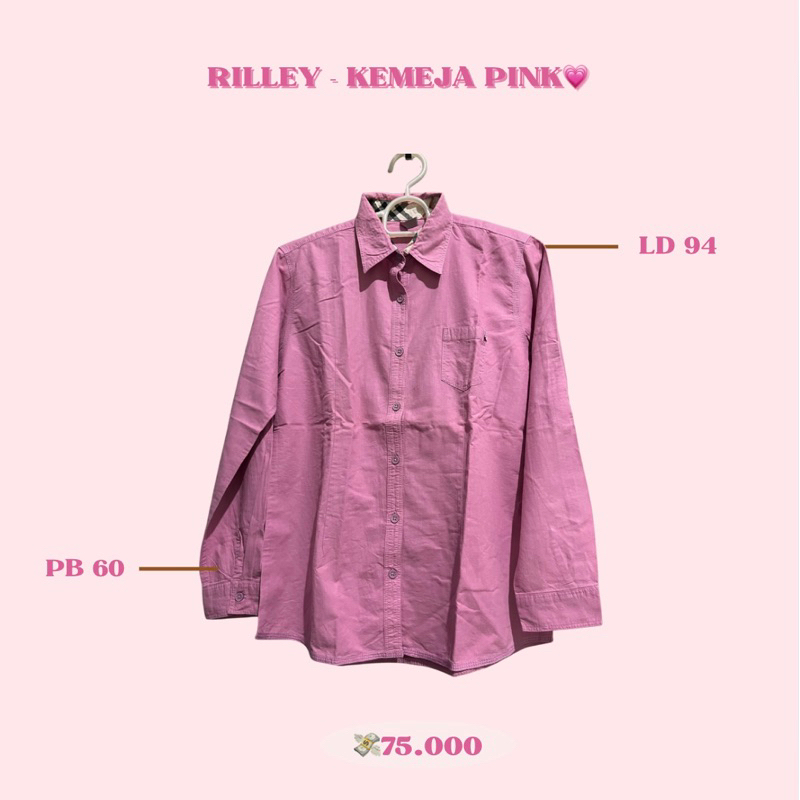 RILLEY - Kemeja Pink
