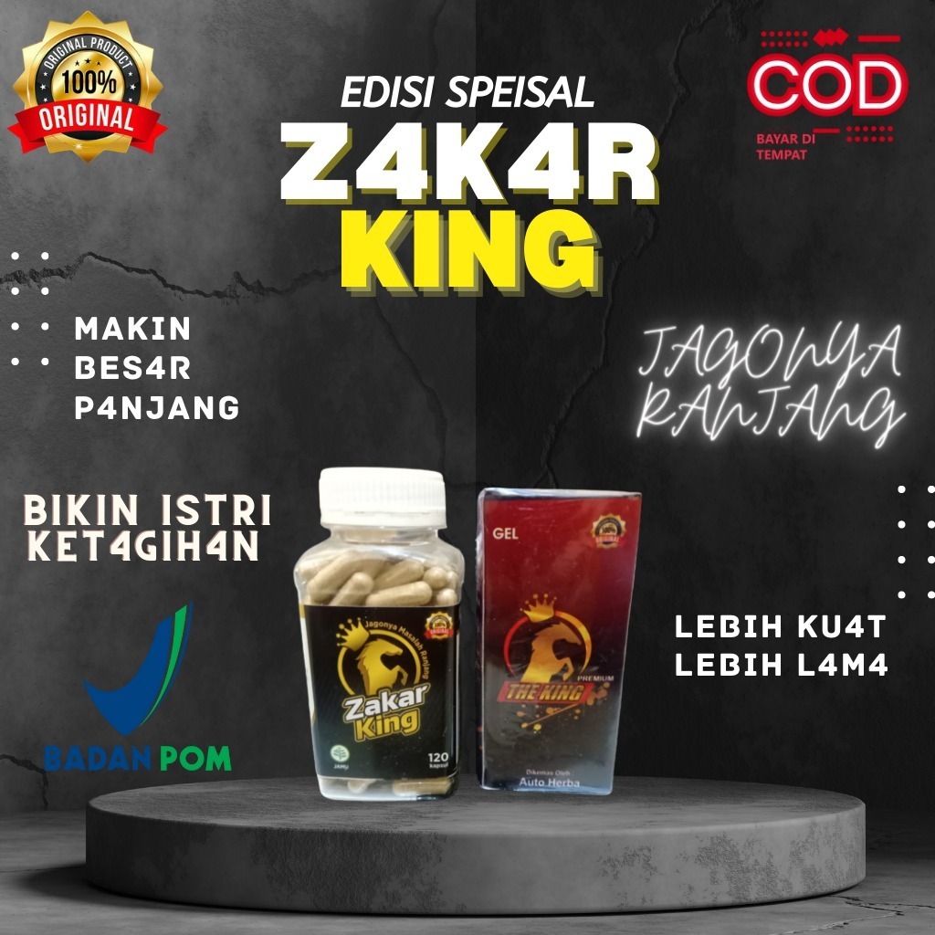 Zakar King isi 120 Kapsul+Oles | Suplemen Herbal Pria Dewasa 100% Original