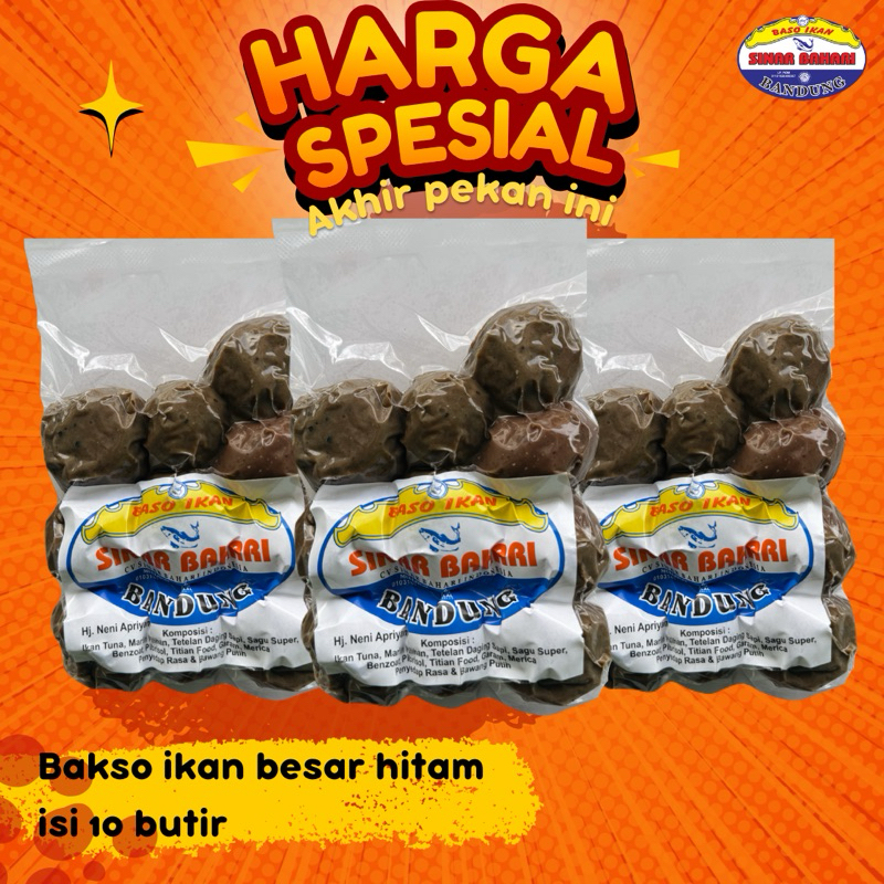 

SINARBAHARI.BDG | bakso ikan besar hitam isi 10 butir