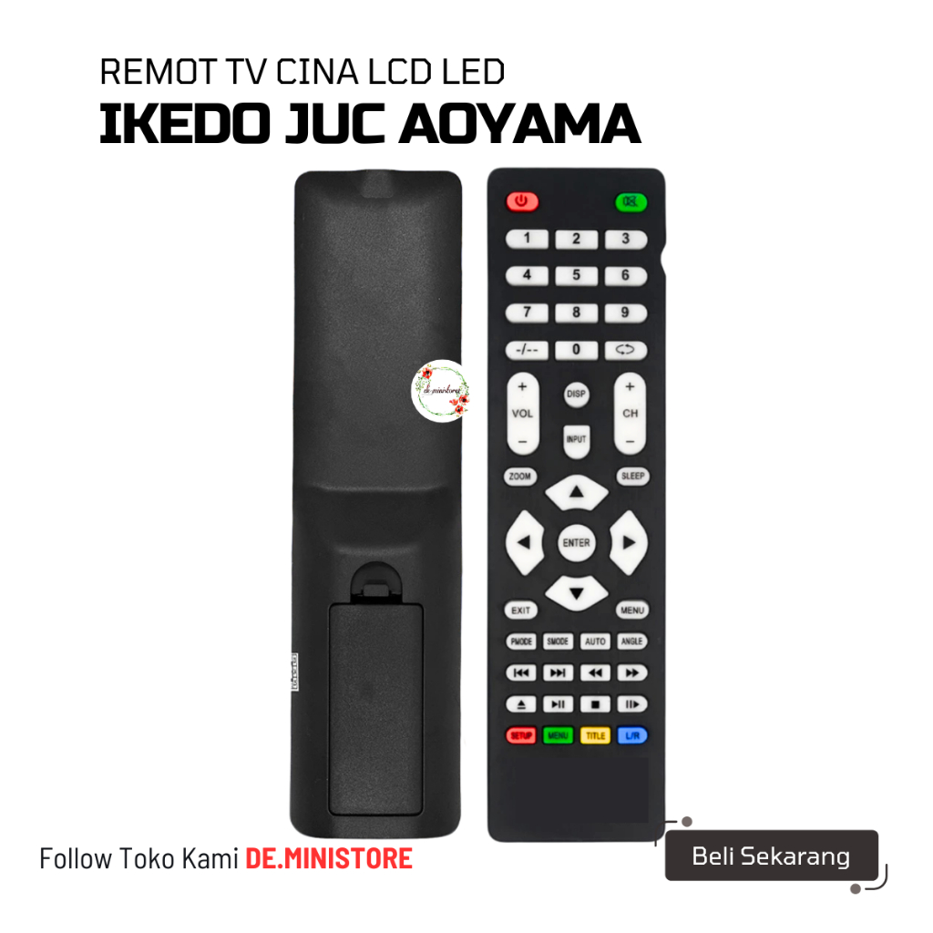 REMOTE REMOT TV JUC IKEDO AOYAMA LCD LED FULL COLOR / REMOT TV CINA JUC IKEDO AOYAMA