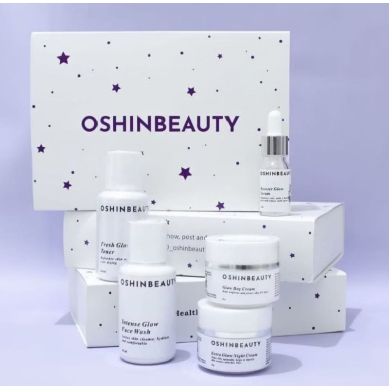 paket lengkap Oshin beauty glow series BPOM skincare wajah glowing