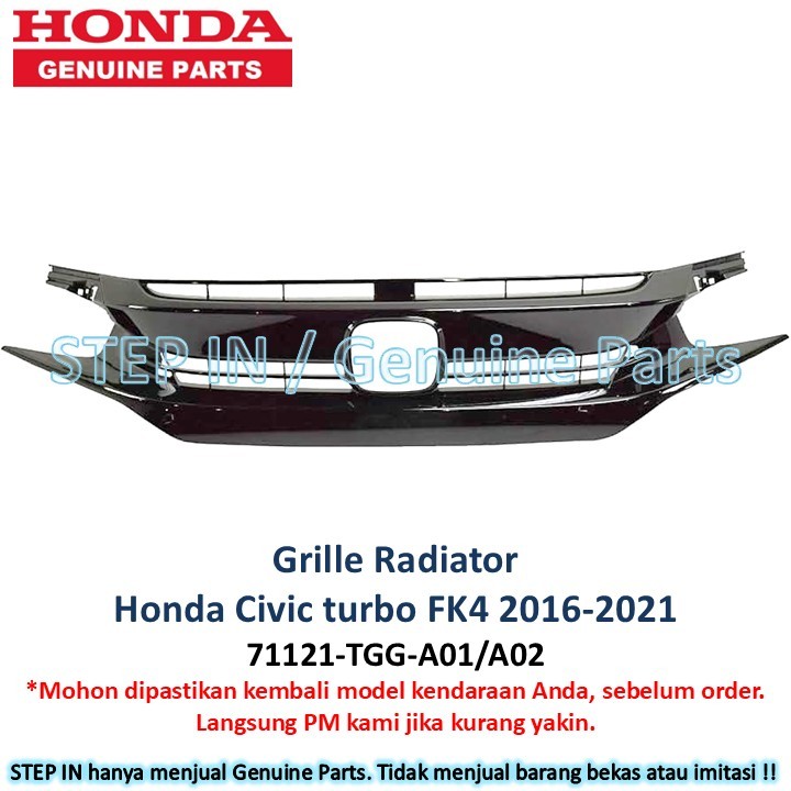 Grill Honda CIVIC TURBO FK4 Grille Radiator 2017 2018 2019 2020 2021