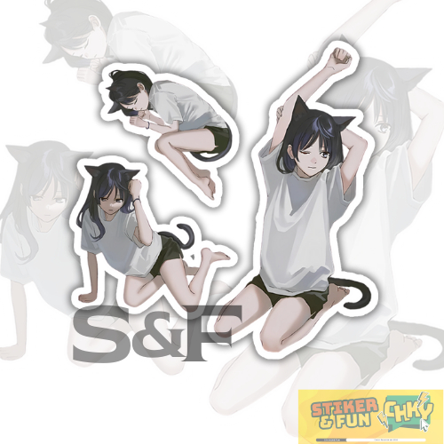 

Stiker Sticker Pack Vinyl Laminasi CUTE GIRL ANIME CUTE 9
