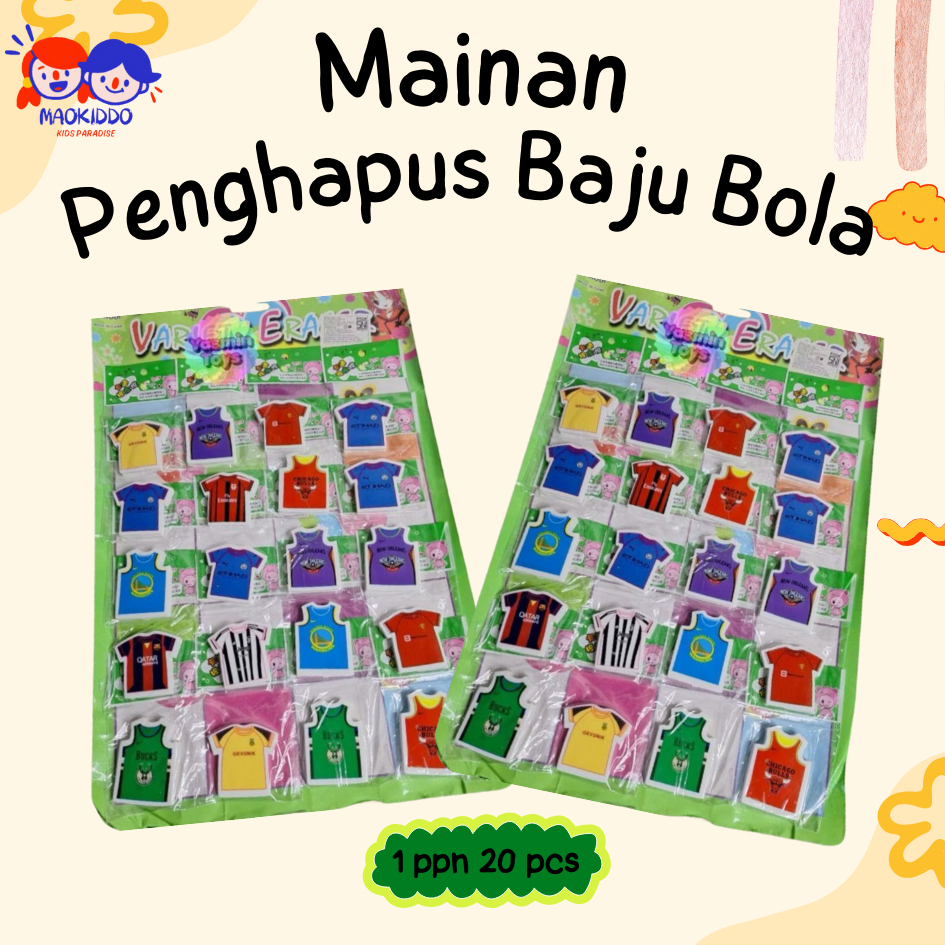 

Penghapus Baju Bola Papan isi 20 pcs