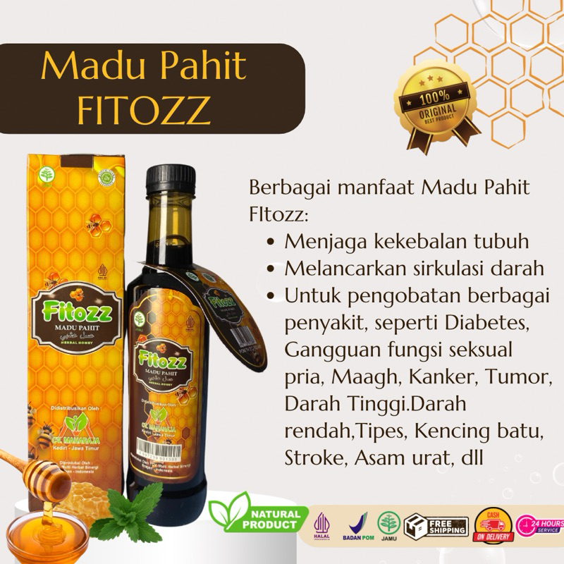 

Fitozz Madu Pahit Original Ukuran 280 gr & 500 gr