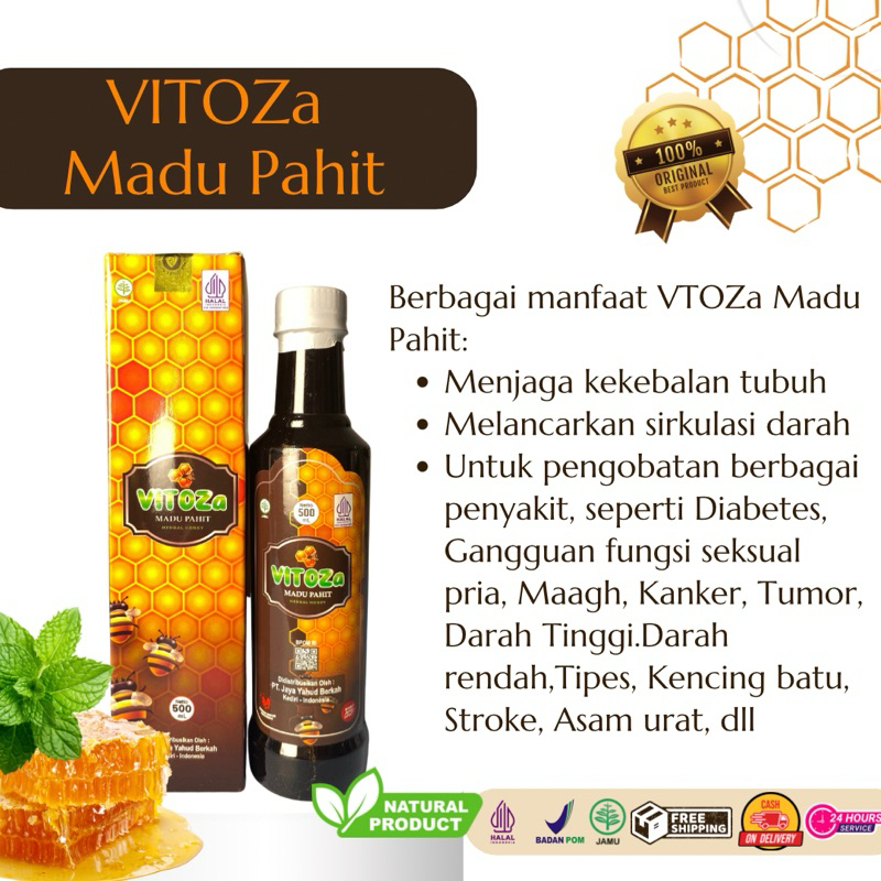 

Vitoza Madu Pahit 280 & 500gr - Untuk Kesehatan, Daya Tahan Tubuh, & Berbagai Penyakit