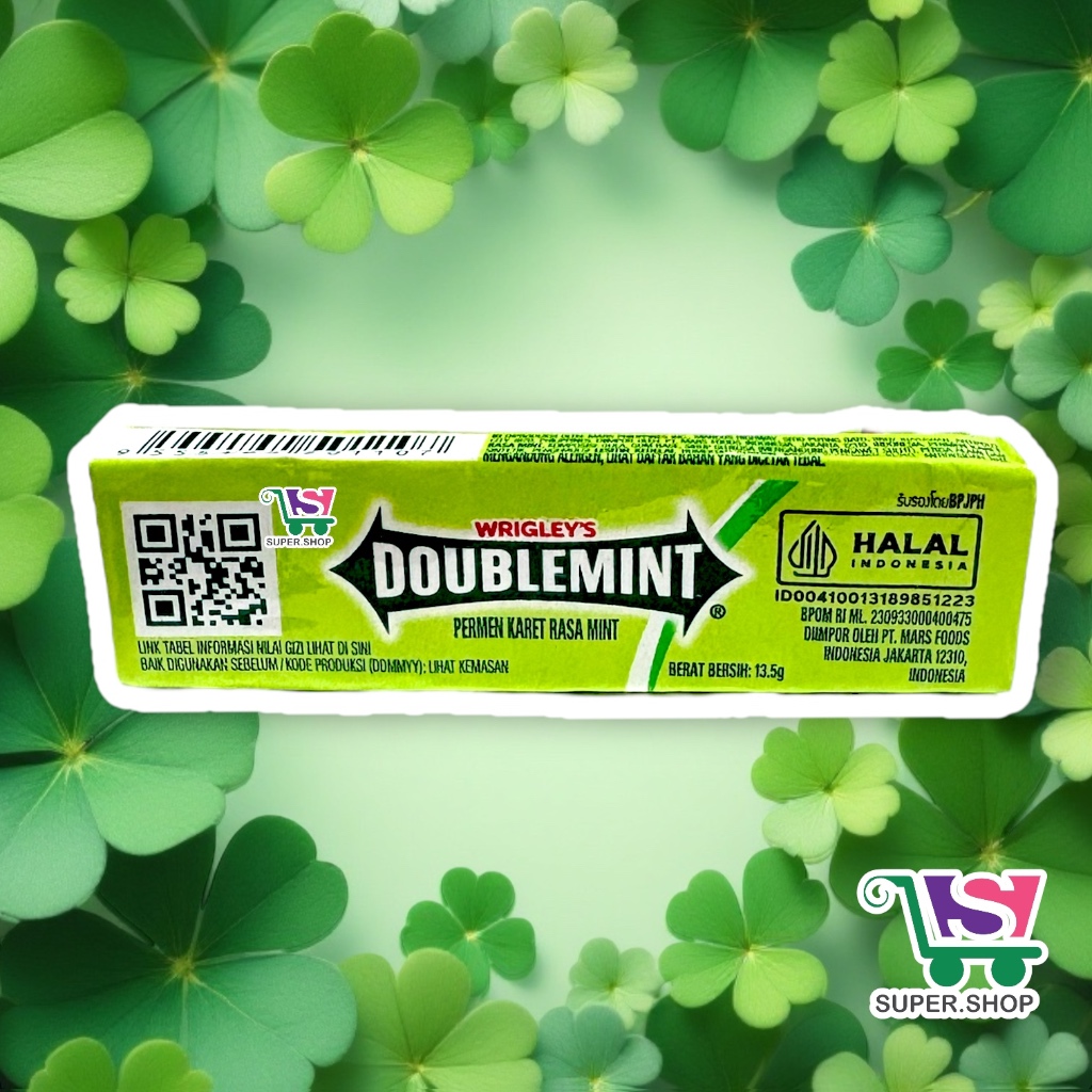 Wrigley's Doublemint Permen Karet Rasa Mint