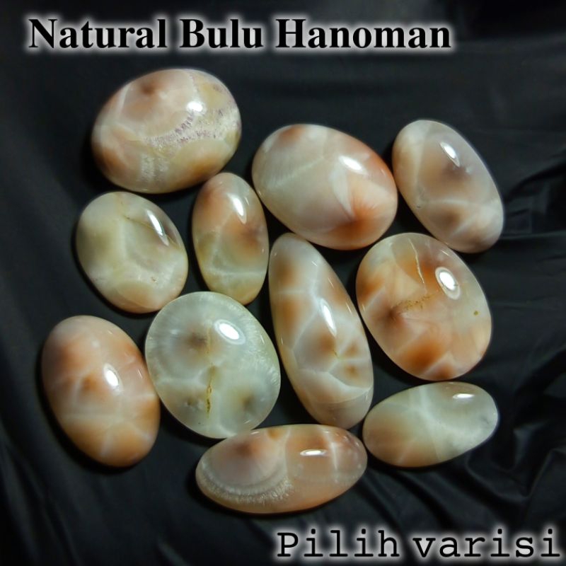 Batu akik bulu hanoman/Batu tumpang hanoman cilacap natural (THOMSONITE) /batu akik