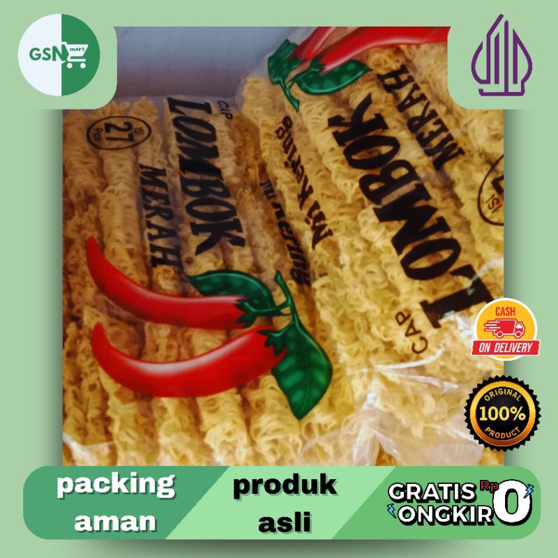 

MI LOMBOK MERAH mi kering 550 gr isi 27 pcs