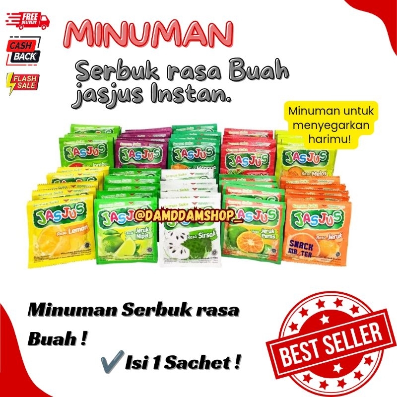 

{SACHSET} MINUMAN SERBUK INSTAN VARIANT RASA BUAH SEGAR 1 SACHSET