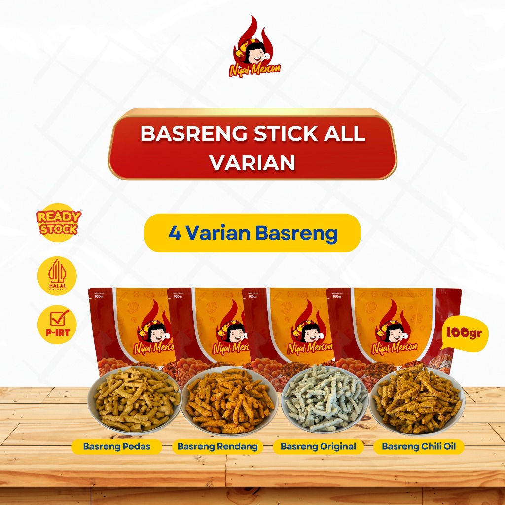 

Basreng Aneka Rasa Nyai Mercon 100gram