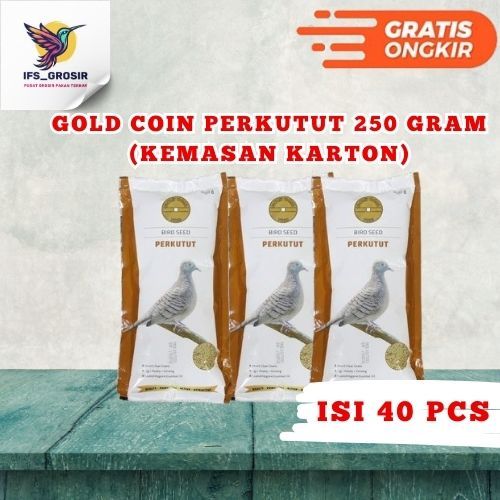 IFS_GROSIR GOLD COIN PERKUTUT 250 GRAM 1dus ISI 40 PCS