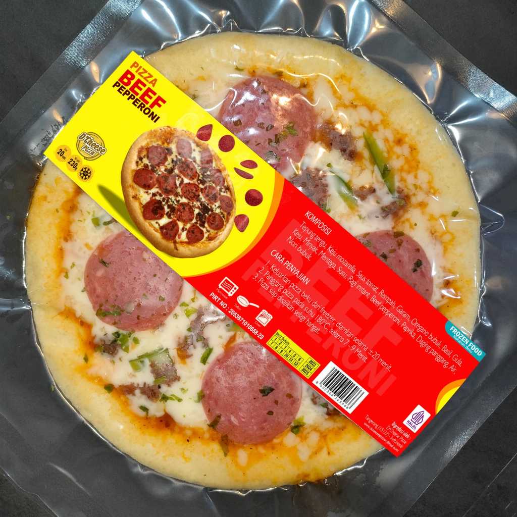 

PIZZA PAN BEEF PEPPERONI 20cm Halal Frozen food