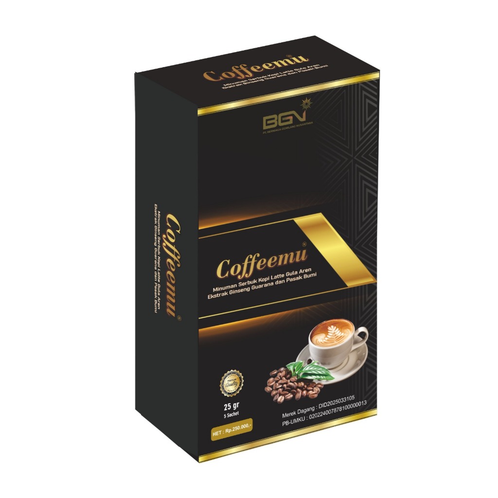 

COFFEEMU I Minuman Serbuk Kopi Latte Gula Aren I Ekstrak Ginseng I Kopi Stamina I Kopi Sultan