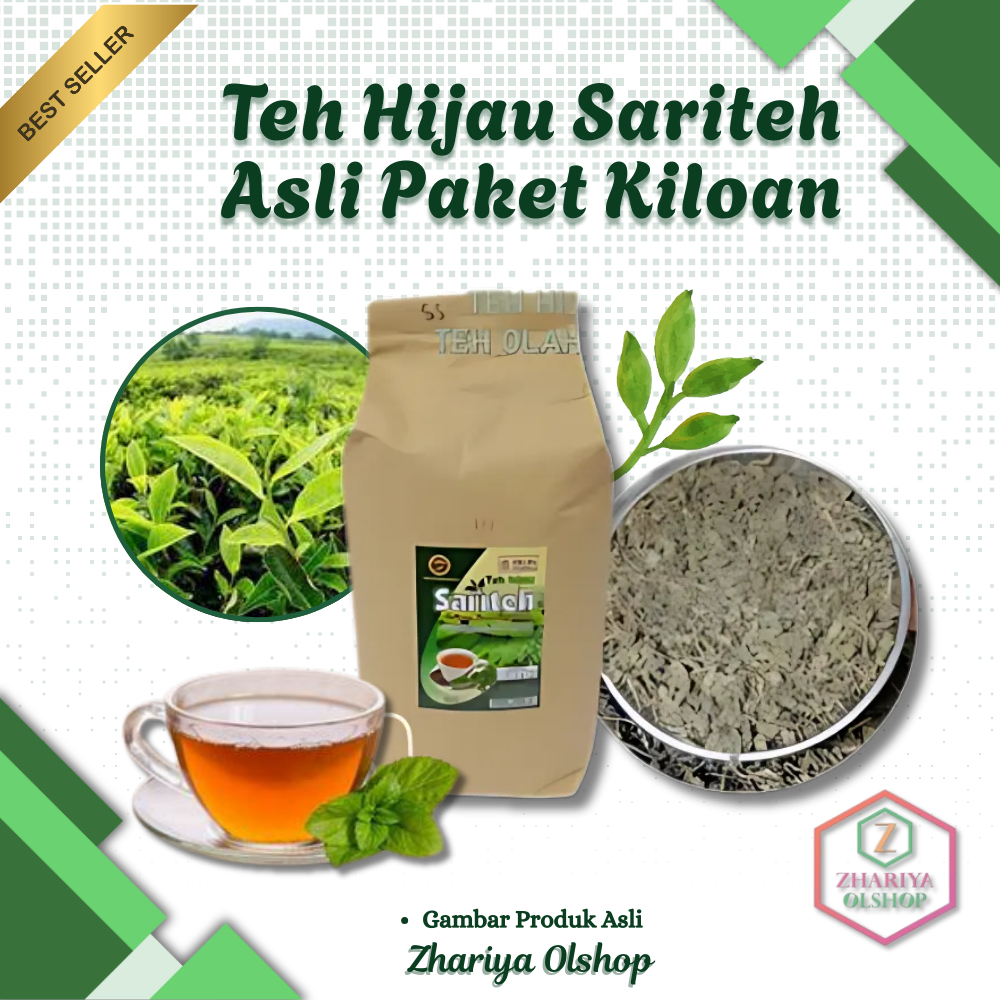 

Teh Hijau Sariteh | ASLI | Teh Curah Kiloan | Bisa Diolah/Dikeringkan Ulang | Paket 5kg