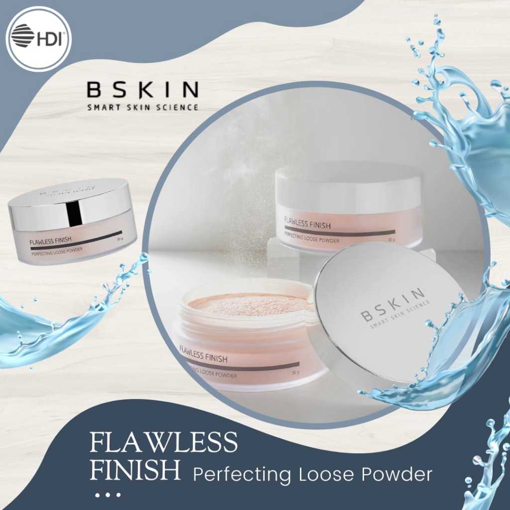 HDI Flawless Finish Perfecting Loose Powder • BSKIN • Bedak Tabur ( Original HDI Origins™ ) - ORIGIN