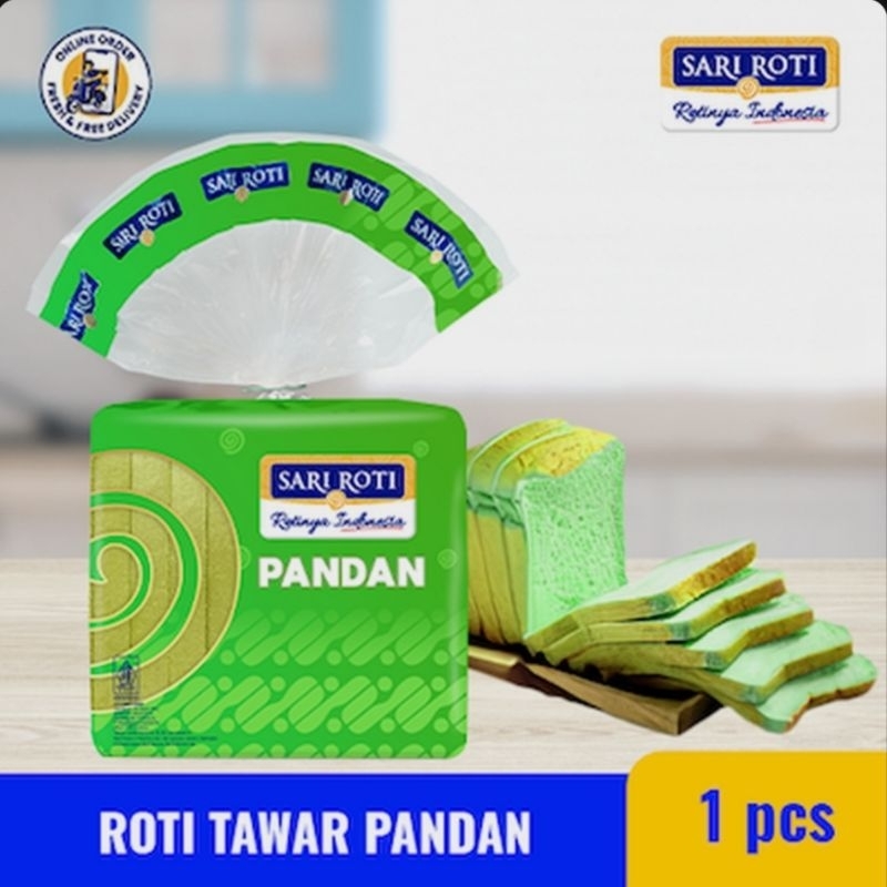 

SARI ROTI Tawar Pandan Lembut Sehat Bernutrisi