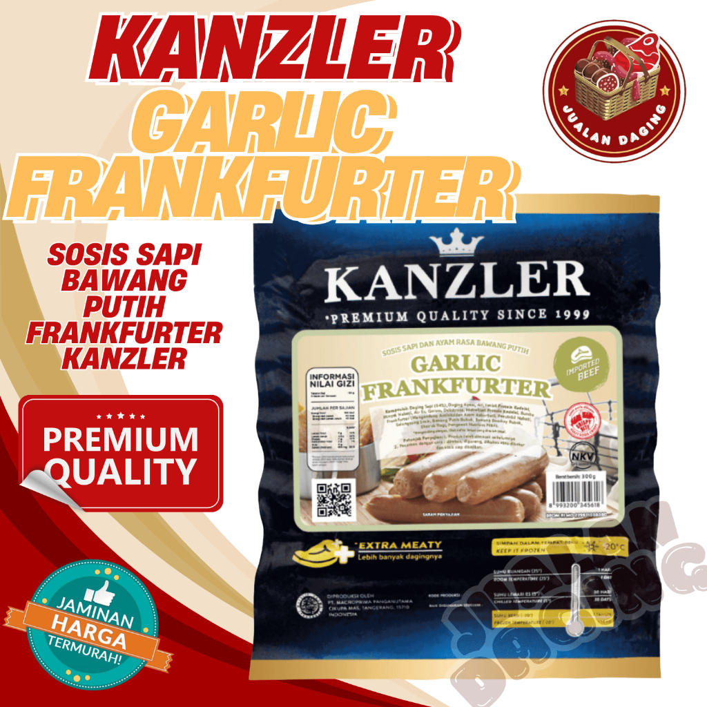 

SOSIS KANZLER GARLIC FRANKFURTHER 360 GR