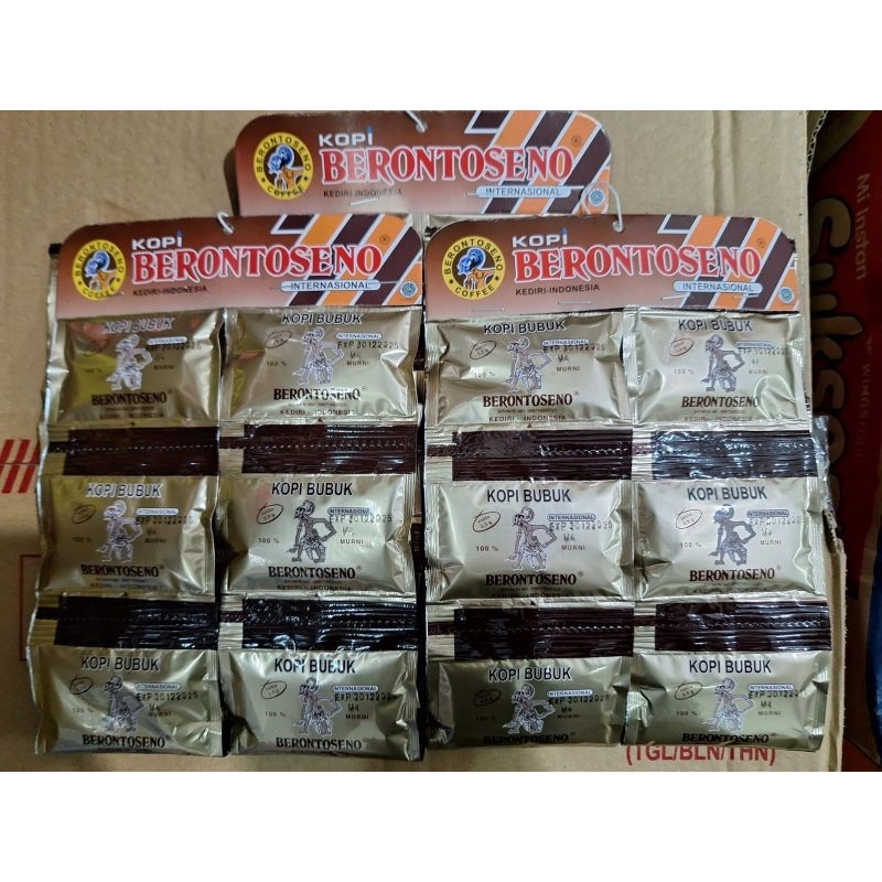 

Kopi Bubuk Berontoseno 1 renteng isi 20 sachet