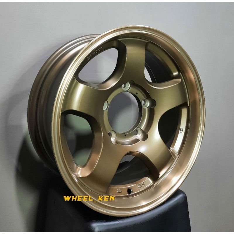 VELG WORK MEISTER RING 16X7 PCD 5X139 BRONZE, COCOK UNTUK JIMNY DLL