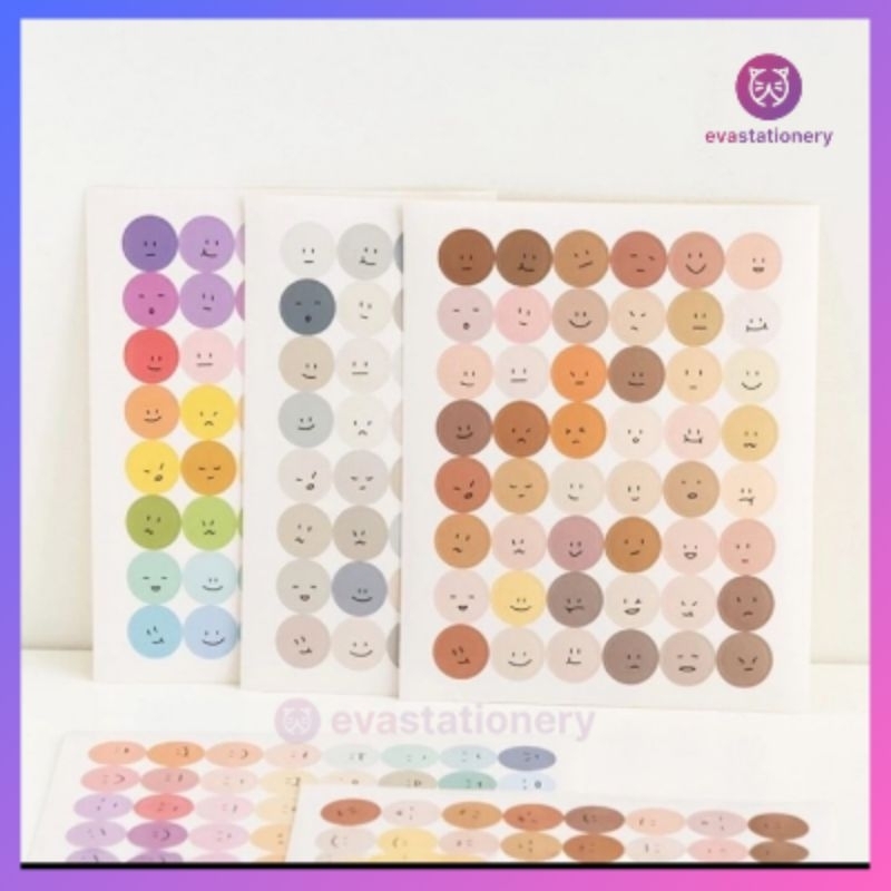 

Stiker Emoji Smiley Face Stiker 1pc | Round Smiley Smile Expression Sticker