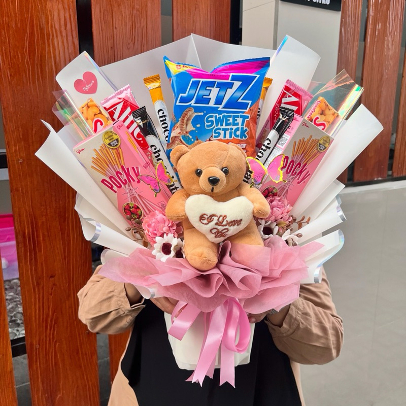 

Sweet Lovina - Snack Bouquet/ Buket Snack/ Buket Boneka/ Jogja