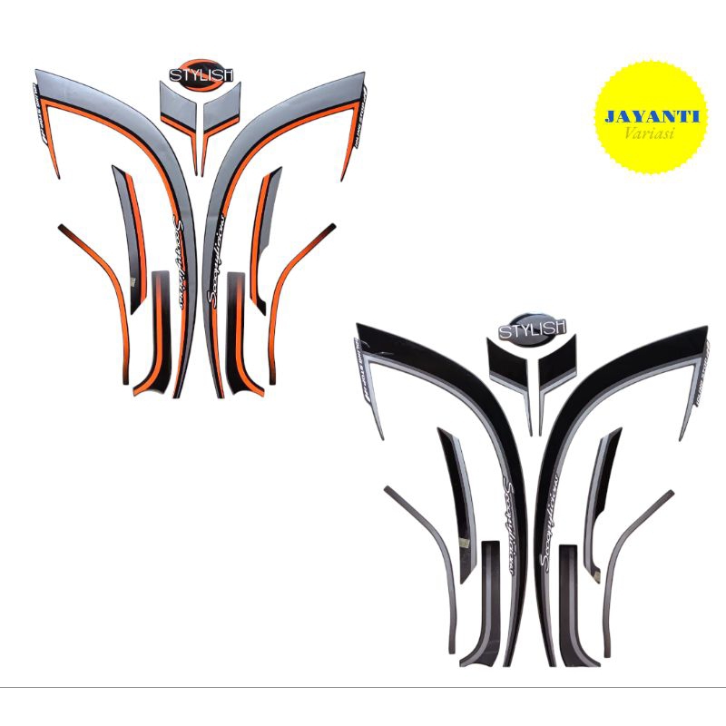 stiker striping skotlet lis body motor honda scoopy stylish tahun 2017