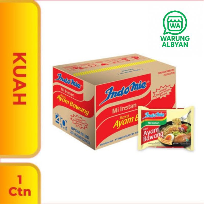 

INDOMIE AYAM BAWANG 1 DUS