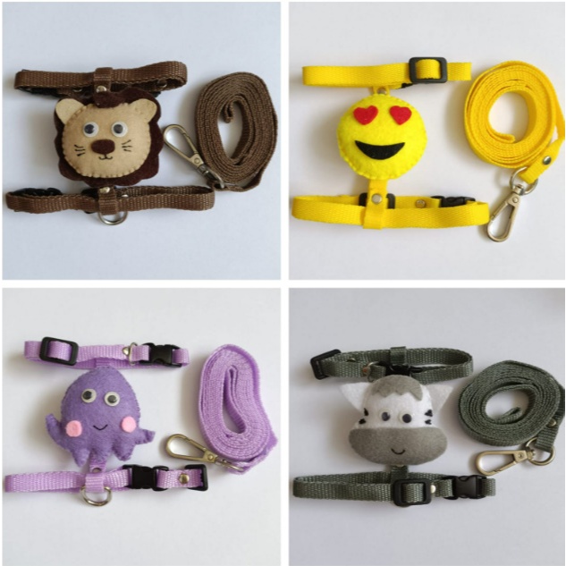 Harness Kucing Tali Kekang Kucing Harness Hewan Peliharaan Aksesoris Hewan Harness Kelinci Tali Tunt