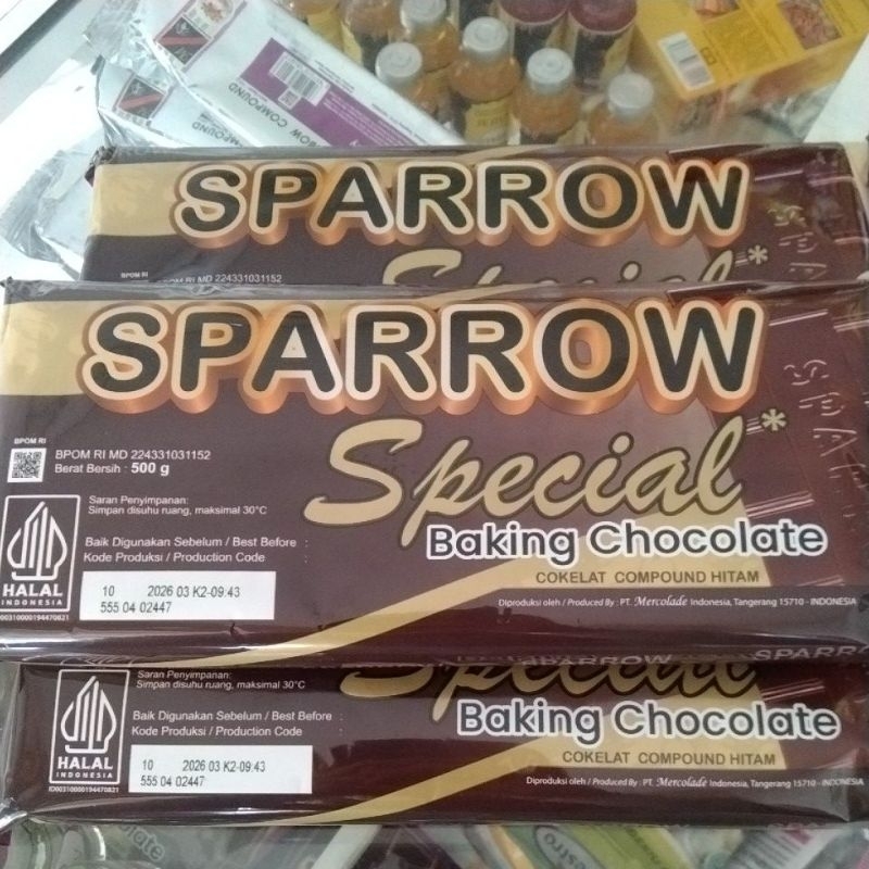 

Sparrow Cokelat Compound 500 gram Coklat Block 500gram Dark Chocolate Compound DCC