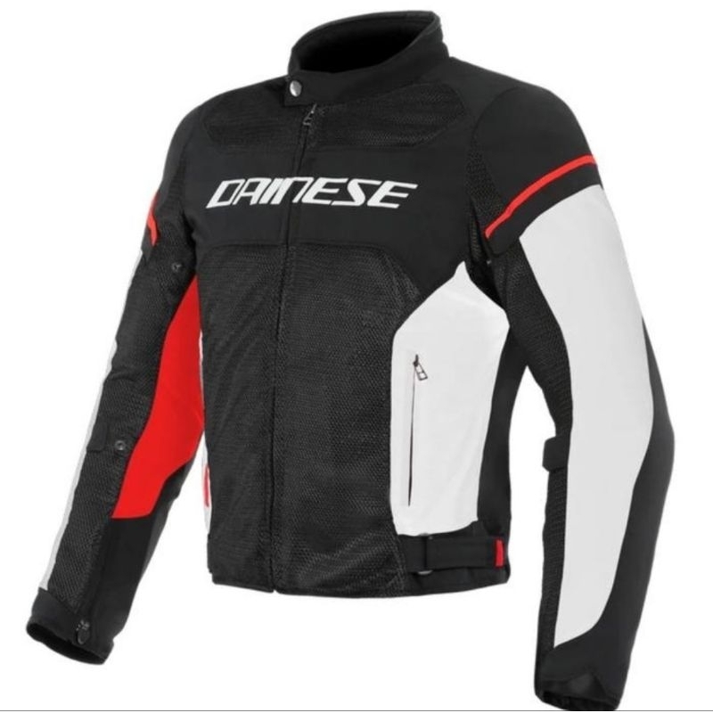 DAINESE Air Frame D1 TEX Black White Red Jaket Motor