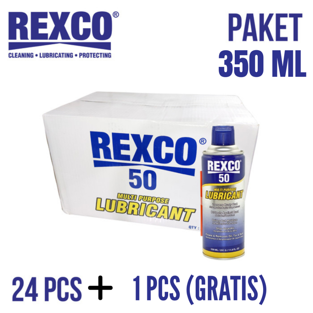 Rexco Multi Purpose Lubricant 50 350 ML Pelumas Serba Guna / Anti Karat (1 DUS)