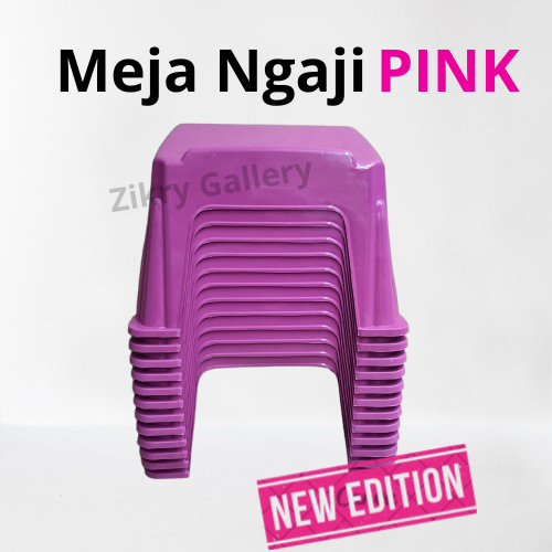 Meja Ngaji Plastik Spesial Pink Meja Miring Meja Belajar Al Quran Praktis