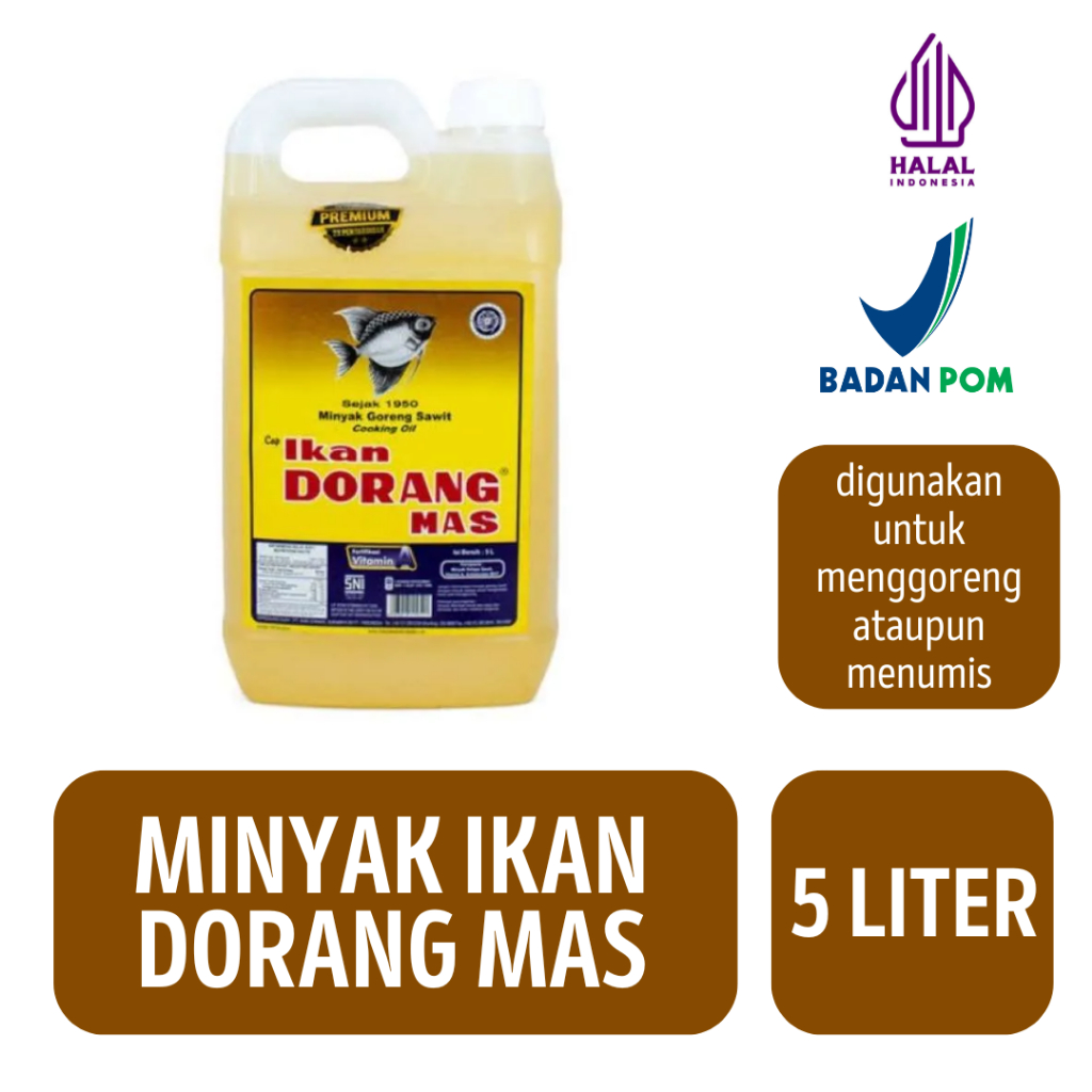 

Minyak Goreng Ikan Dorang Mas [5LITER]