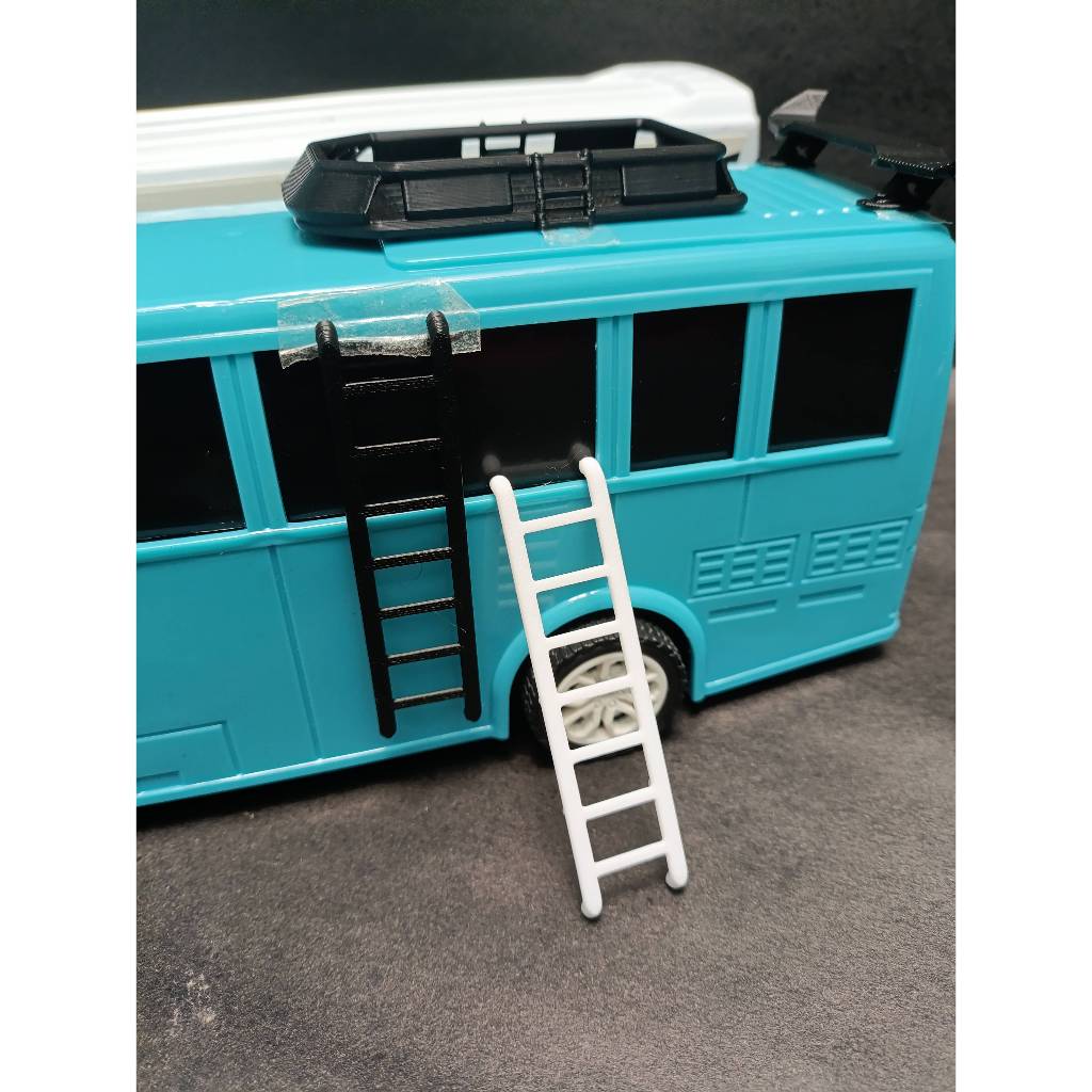Tangga untuk variasi miniatur bus plastik modifikasi miniatur bus basuri