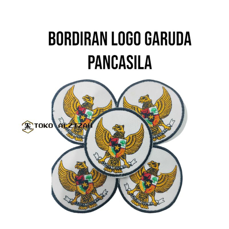 Bordiran logo Garuda Pancasila