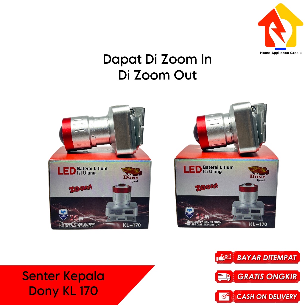 Senter Kepala Dony KL 170 ZOOM / Dony Senter Kepala KL170 (25 Watt)