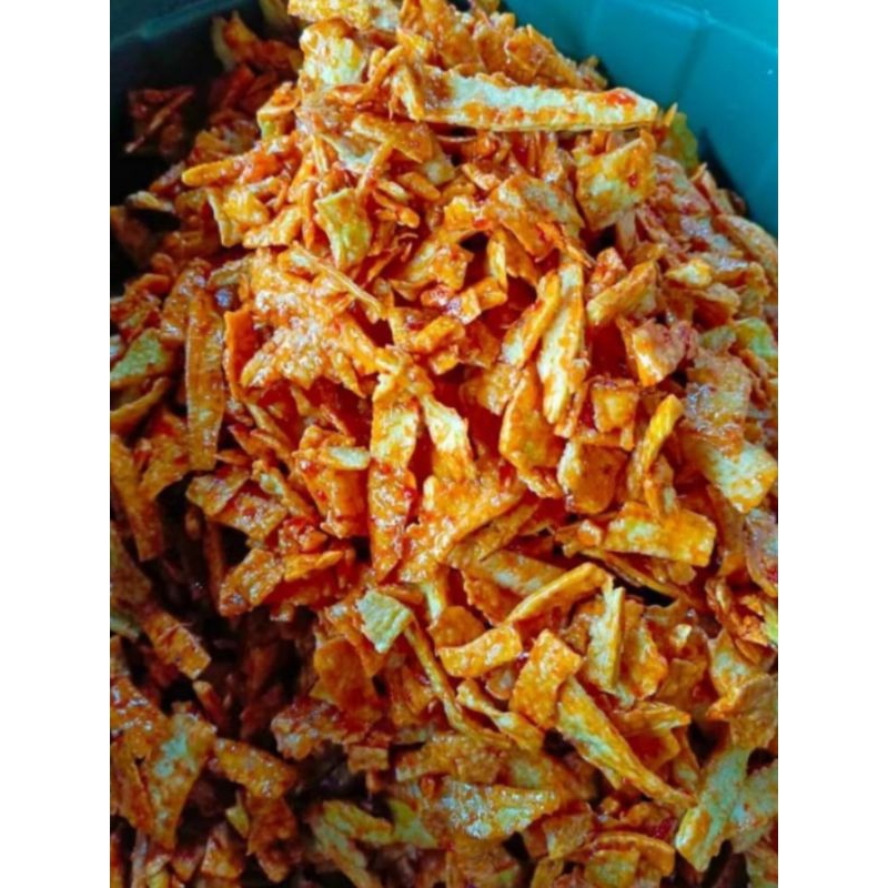 

Manggleng bestak / kripik singkong pedas manis / kripik manggleng jadul