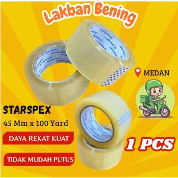 

( 1 PCS ) LAKBAN BENING 45 MM X 100 YARD MERK STARSPEX