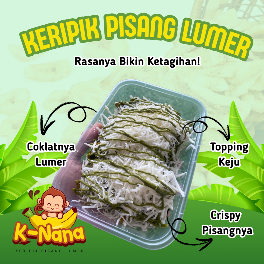 

Keripik Pisang Lumer + TOPING KEJU Knana