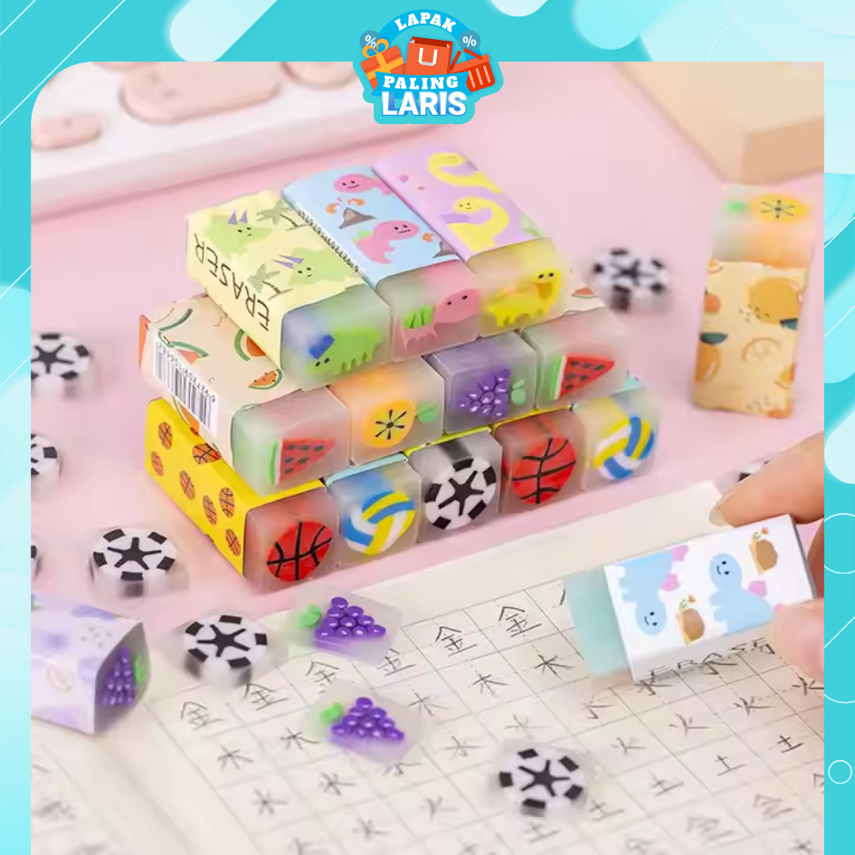 

LPL Penghapus Pensil Motif Buah Fruits Eraser Penghapus Karakter Dinosaurus Sweet Eraser Anak Sekolah Karakter Dino Hapusan Sekolah Korean Style