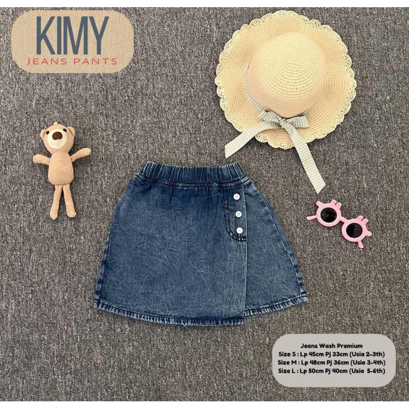 Rok celana anak jeans kekinian / Rok celana anak jeans murah Premium / Rok celana anak lucu / pakaia